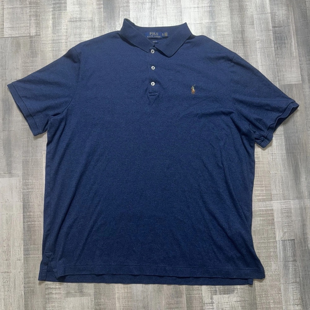 Polo Ralph Lauren Men's Navy Blue Classic Fit Short Sleeve Polo Shirt Size Xl